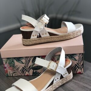 Tommy Bahama White Espadrille Sandals